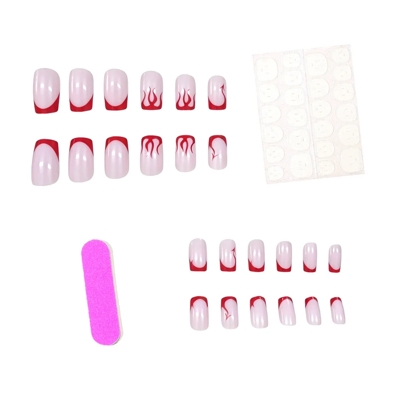 Trendy Flame Nail Art Enhancements Stornfield