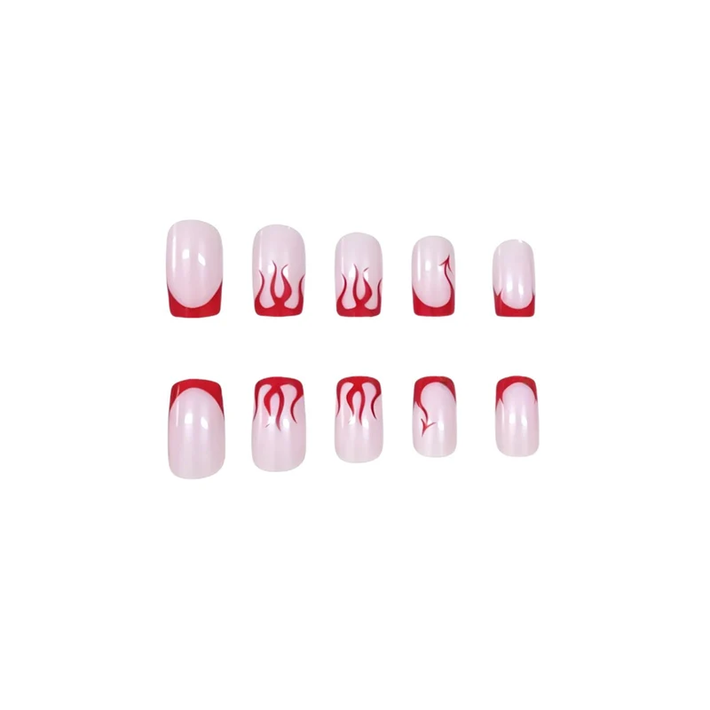 Trendy Flame Nail Art Enhancements Stornfield