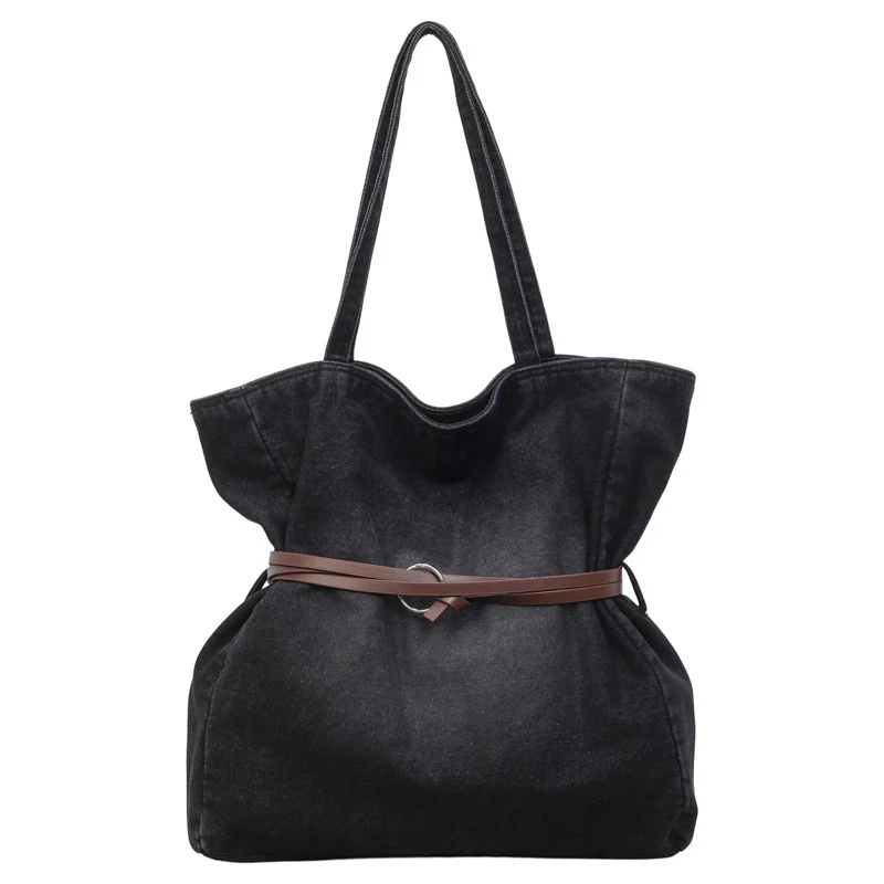 Spacious Denim Tote