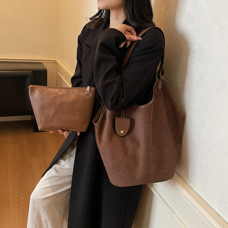 Soft Suede Slouchy Tote