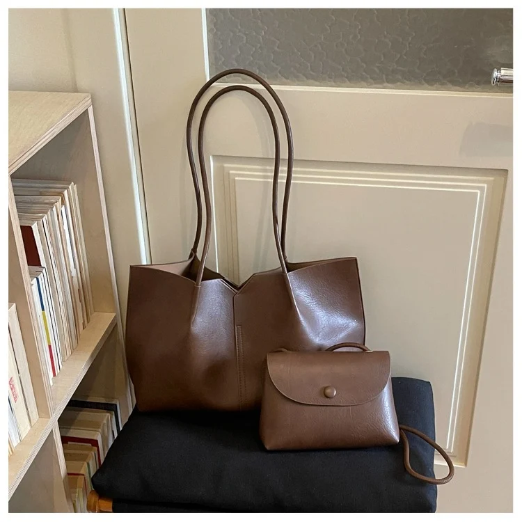 Minimalist Structured Tote Bag Set
