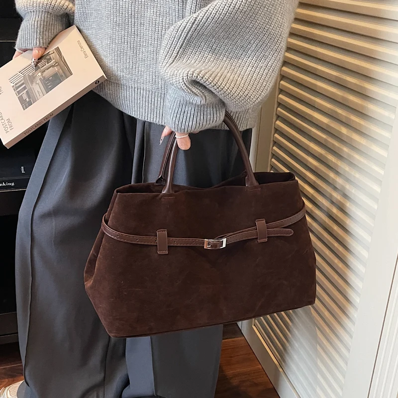 Elegant Suede Tote Bag