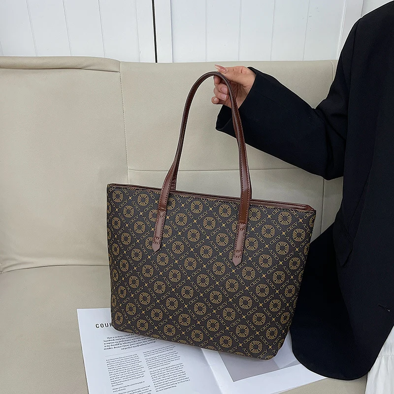Elegant Monogrammed Tote Handbag