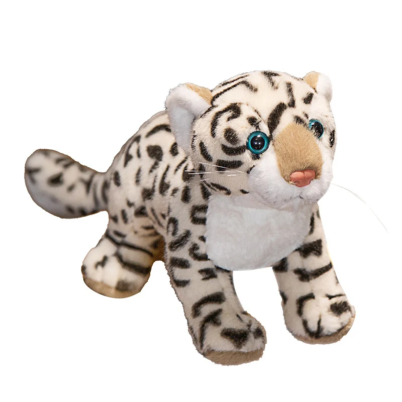 Plush Snow Leopard Bag Charm with Soft Faux-Fur and Detachable Strap Stornfield
