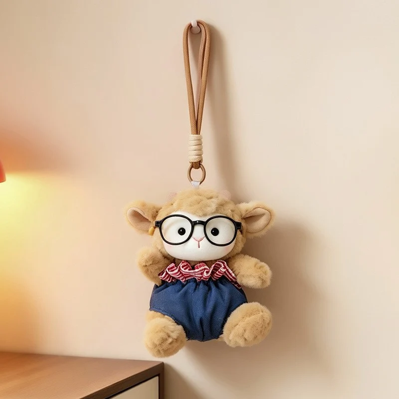 Plush Ram Doll Bag Charm Hanging Keychain with Dress and Loop Strap Stornfield
