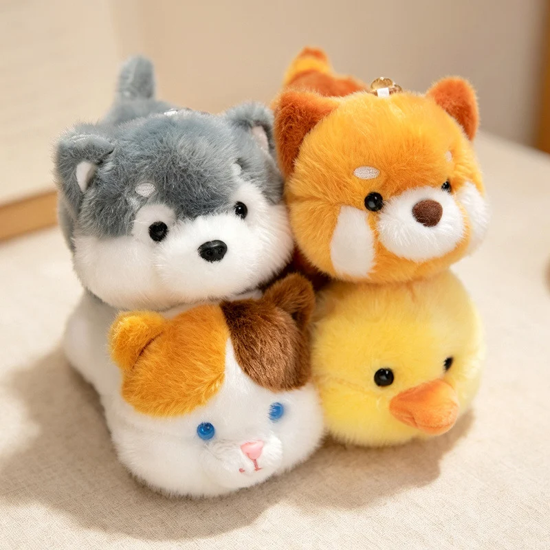 Plush Fox Bag Charm Keychain with Wrist Loop and Soft Faux-Fur Stornfield