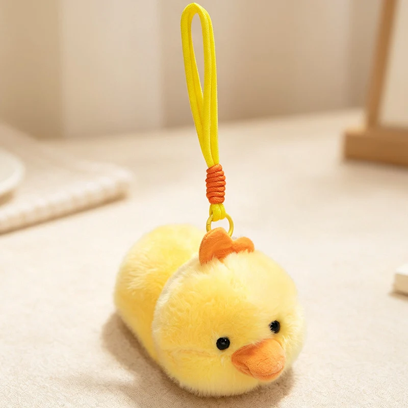 Plush Fox Bag Charm Keychain with Wrist Loop and Soft Faux-Fur Stornfield