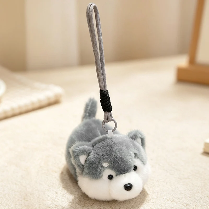 Plush Fox Bag Charm Keychain with Wrist Loop and Soft Faux-Fur Stornfield