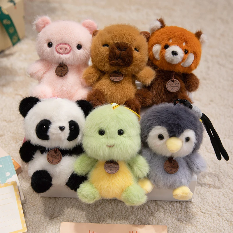 Plush Bunny Bag Charm Keychain with Long Floppy Ears and Clip Stornfield