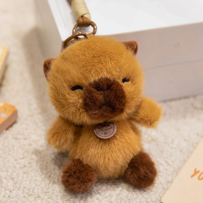 Plush Bunny Bag Charm Keychain with Long Floppy Ears and Clip Stornfield