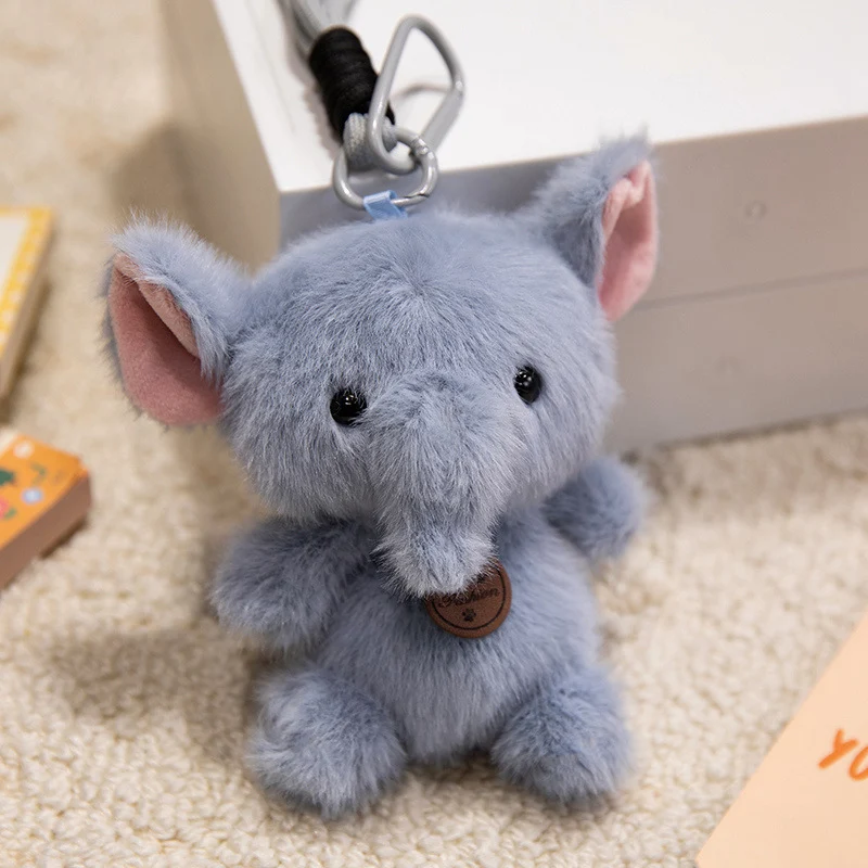 Plush Bunny Bag Charm Keychain with Long Floppy Ears and Clip Stornfield