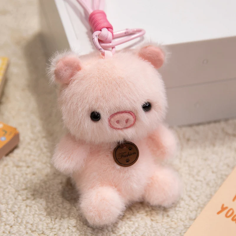 Plush Bunny Bag Charm Keychain with Long Floppy Ears and Clip Stornfield