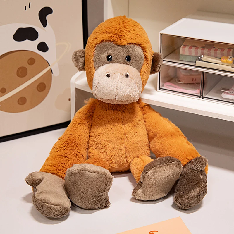 Stuffed Orangutan Plush with Extra-Long Limbs and Weighted Huggable Body Stornfield