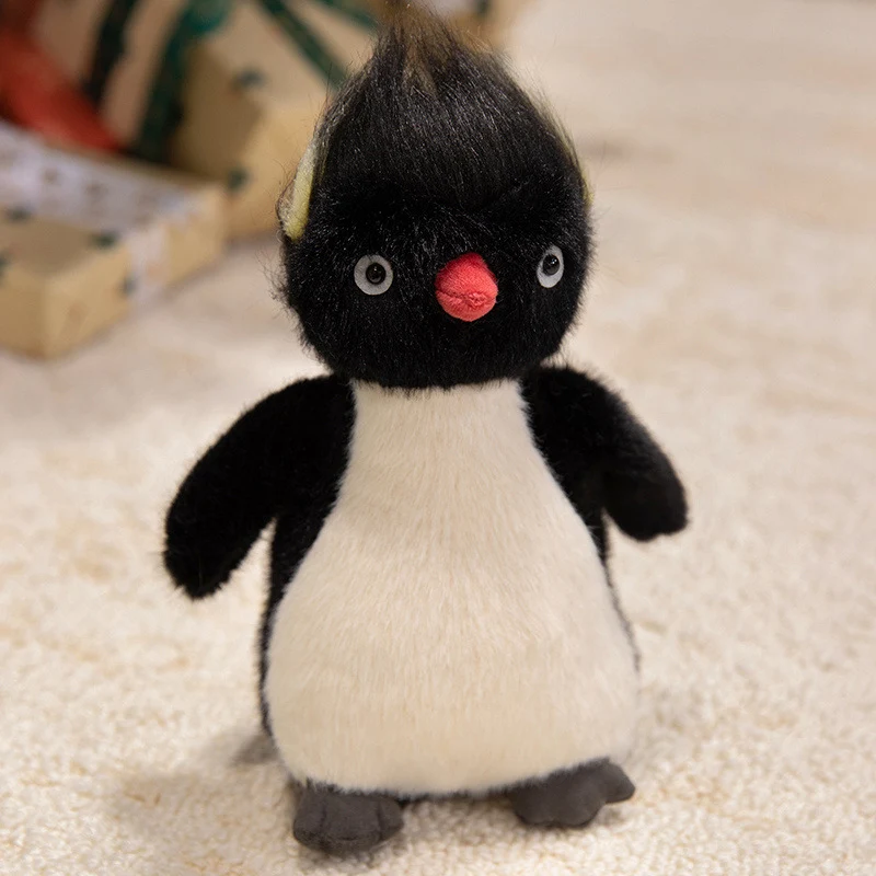 Standing Plush Chick Cuddler with Tufted Mohawk, Ultra-Soft Faux-Fur & Bean-Fill Feet Stornfield