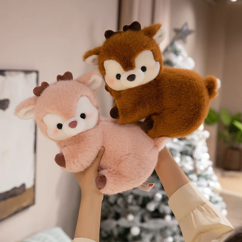 Soft Plush Sitting Deer Stuffed Animal with Ultra-Soft Fur Stornfield