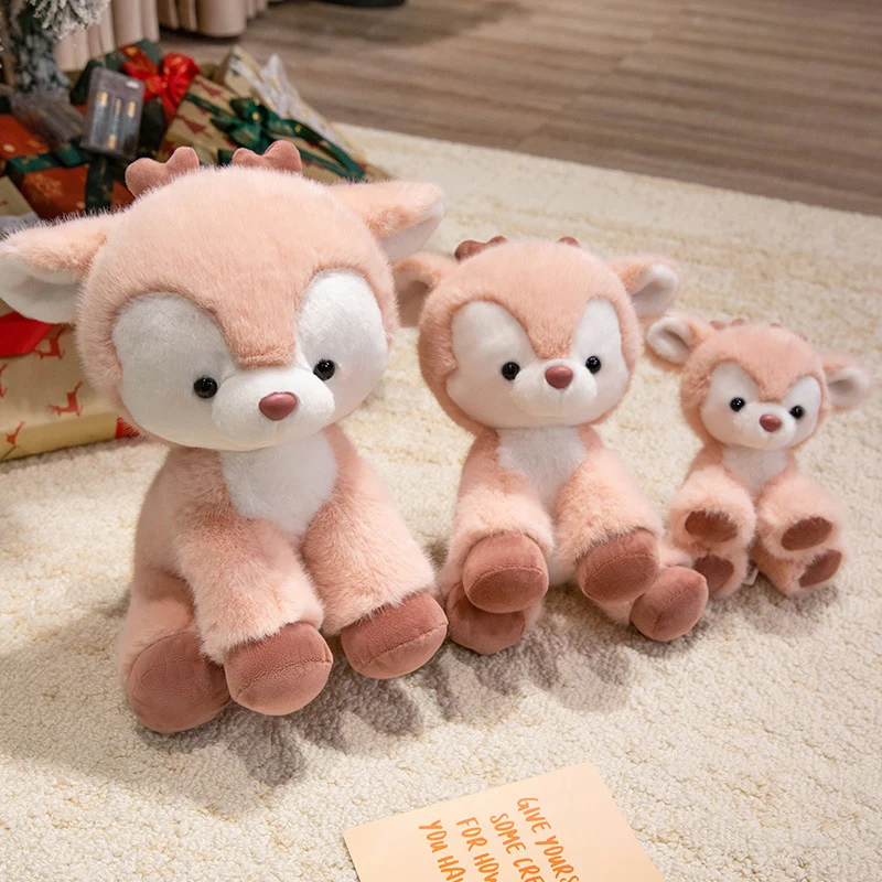 Soft Plush Sitting Deer Stuffed Animal with Ultra-Soft Fur Stornfield