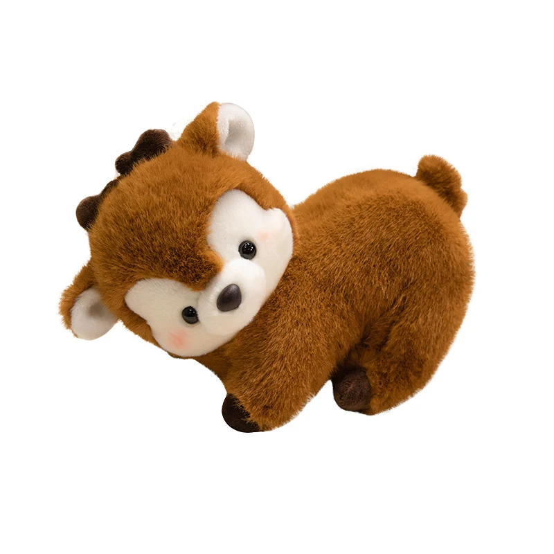 Soft Plush Sitting Deer Stuffed Animal with Ultra-Soft Fur Stornfield