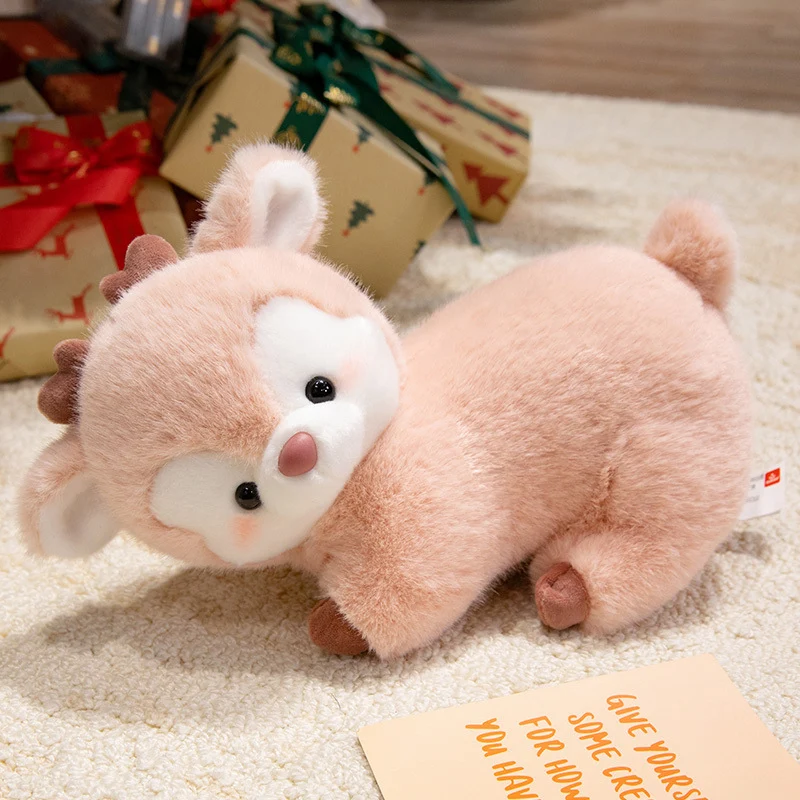 Soft Plush Sitting Deer Stuffed Animal with Ultra-Soft Fur Stornfield