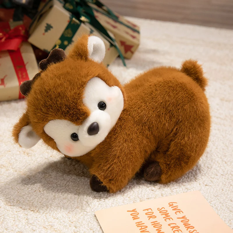 Soft Plush Sitting Deer Stuffed Animal with Ultra-Soft Fur Stornfield