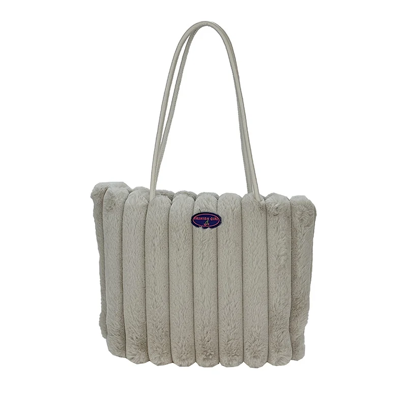 Plüsch-texturiertes Tote Bag