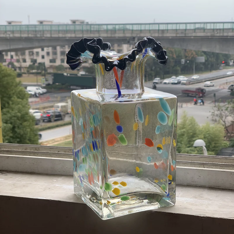 Decorative Ruffled-Top Square Wax Candle Stornfield
