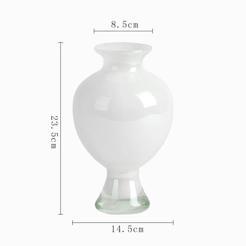 Decorative Handblown Ombre Bulb-on-Pedestal Glass Accent Vase Stornfield