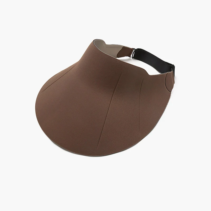 Wide-Curved Open-Top Sun Visor with Adjustable Back Strap Stornfield