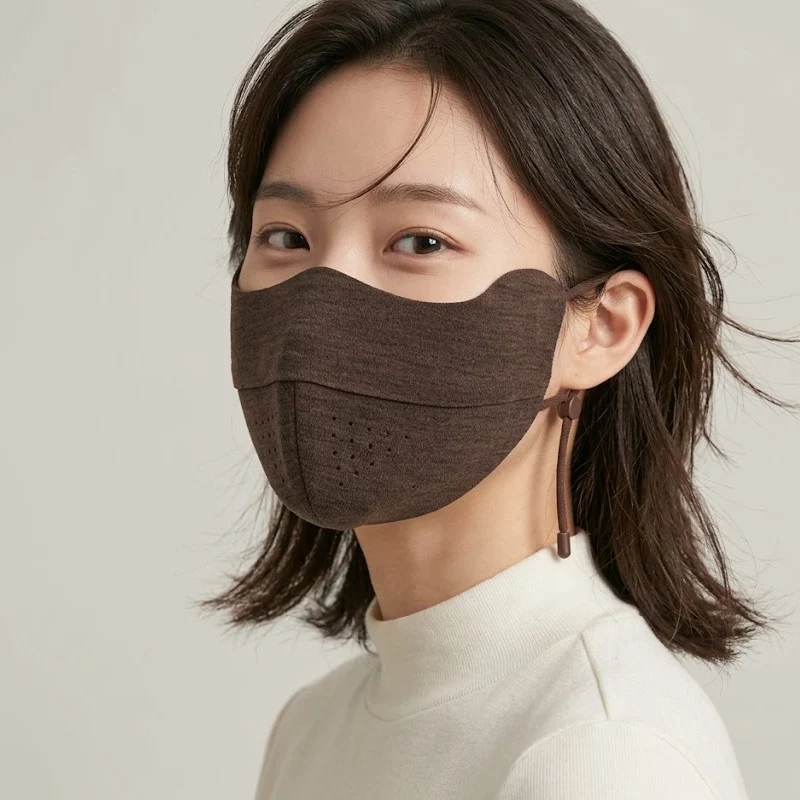 Sueded Reusable Face Mask with Breathable Perforation & Adjustable Ear Loops Stornfield