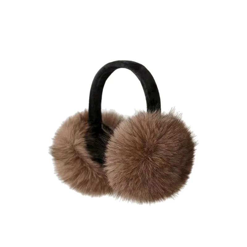 Plush Faux Fur Earmuffs with Velvet Headband Stornfield