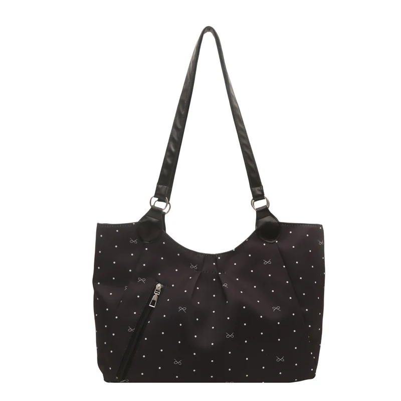 Stilvolle Polka Dot Schulter Tragetasche