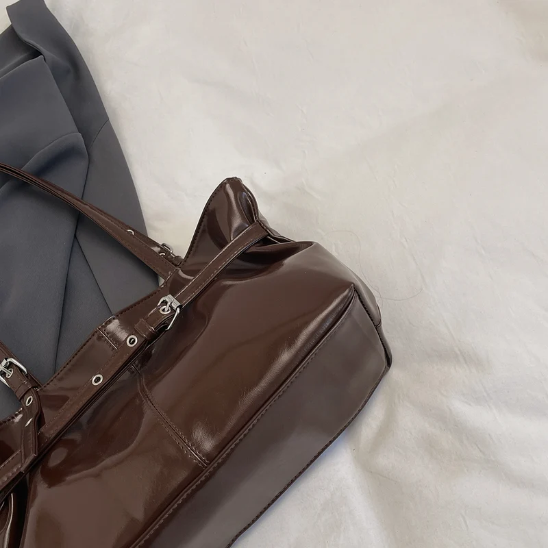 Stylische Faux-Leder Tragetasche