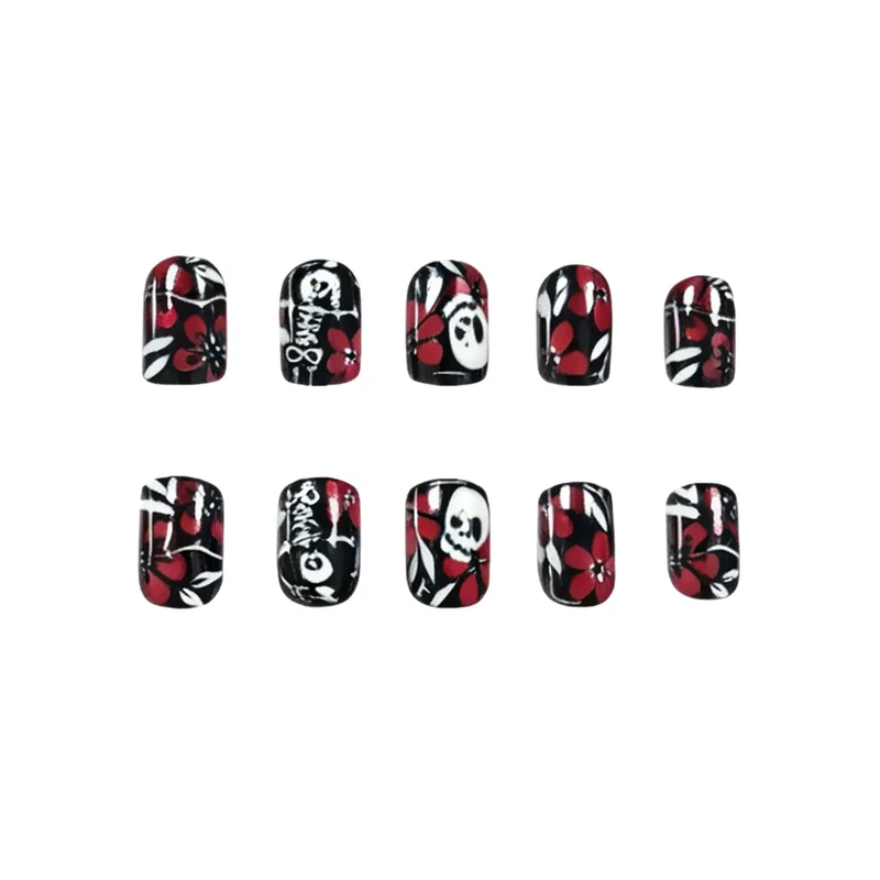 Gothic Floral Nail Art Stornfield