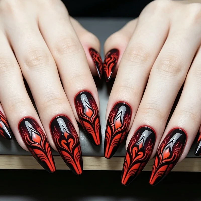 Gothic Fantasy Nail Enhancements Stornfield