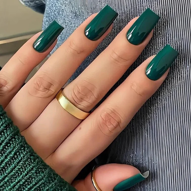 Glossy Square Tip Nail Art Stornfield