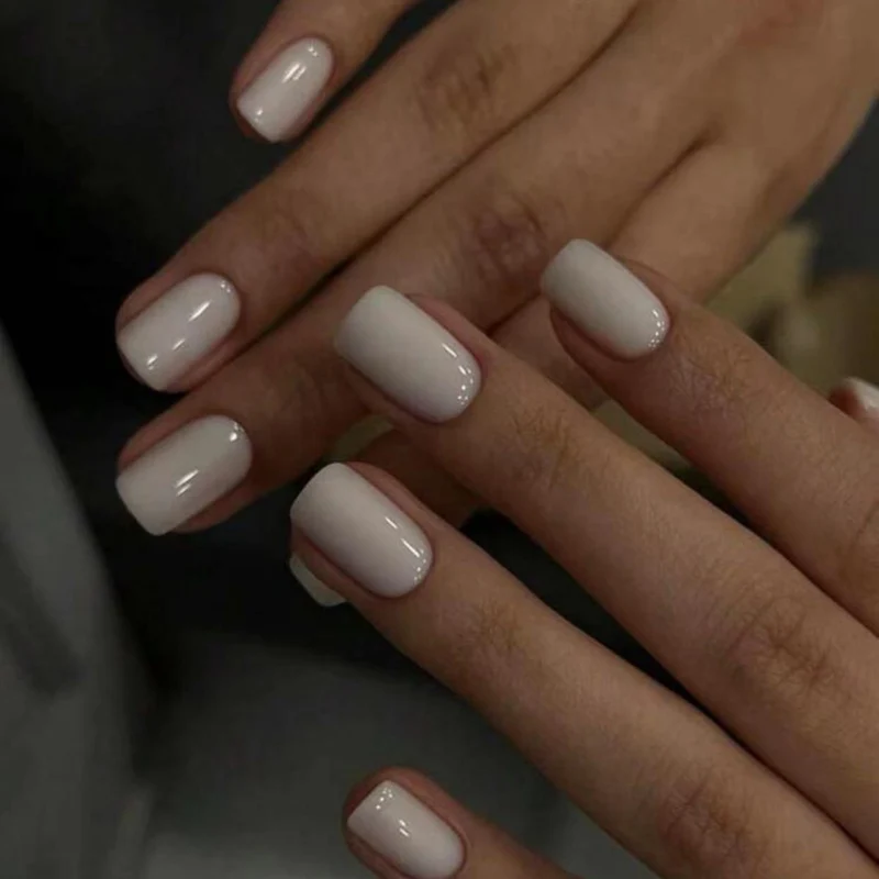 Glossy Square Acrylic Nail Enhancements Stornfield