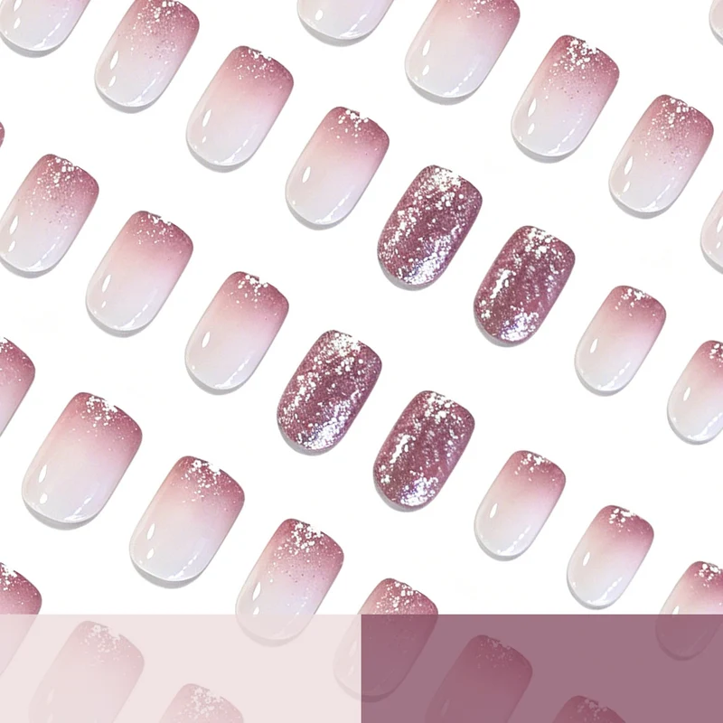 Glittery Ombre Nail Art Enhancements Stornfield