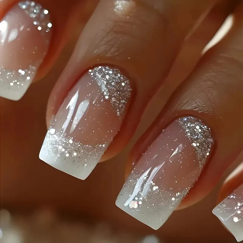 Glittery Ombre Nail Art Stornfield