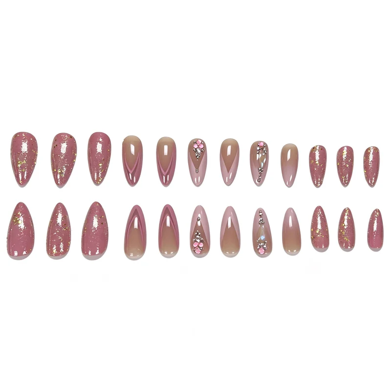Glittery Floral Nail Art Stornfield