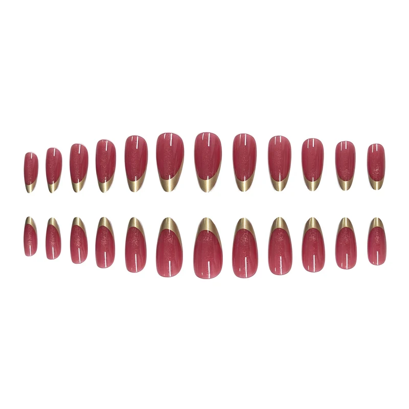 Glittery Almond-Shaped Nail Tips Stornfield