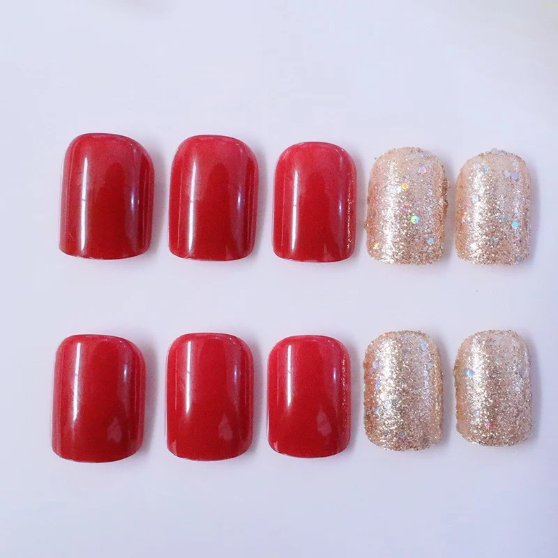 Glittery Acrylic Nail Art Enhancements Stornfield