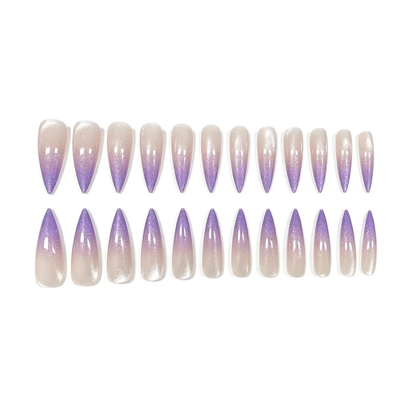 Glitter Ombre Stiletto Nail Enhancements Stornfield
