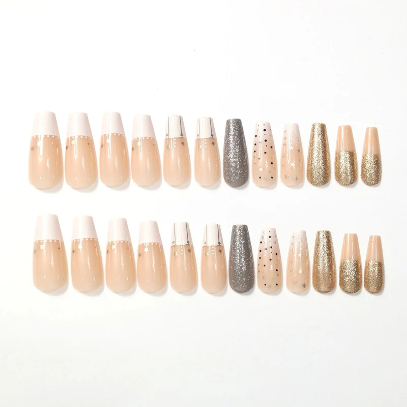 Glamorous Starry Nail Art Enhancements Stornfield
