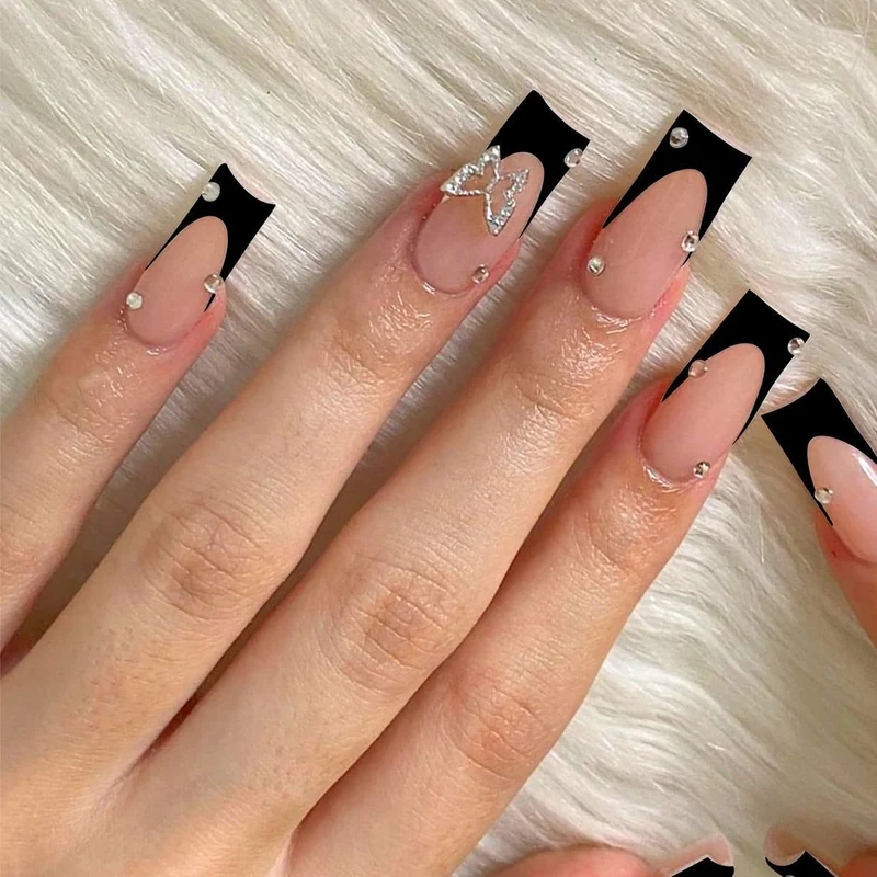 Glamorous Rhinestone Nail Art Stornfield
