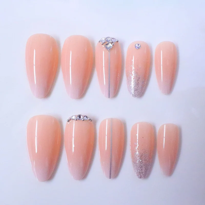 Glamorous Rhinestone-Embellished Nail Art Extensions Stornfield