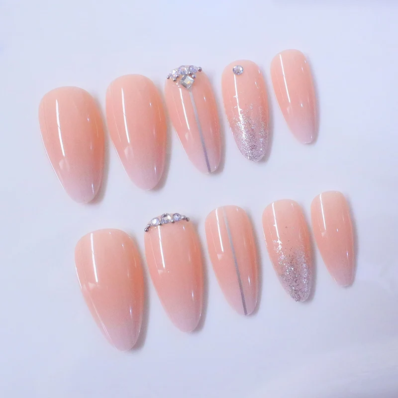 Glamorous Rhinestone-Embellished Nail Art Extensions Stornfield