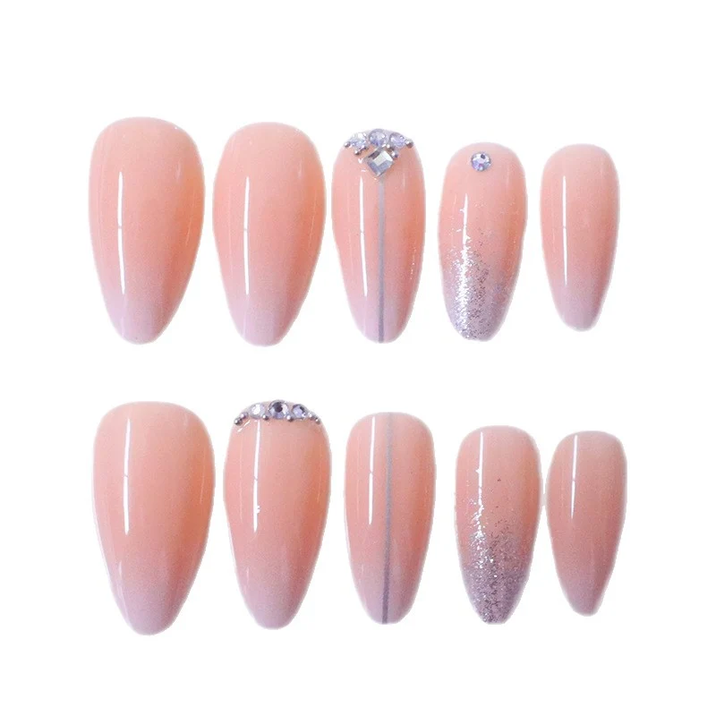 Glamorous Rhinestone-Embellished Nail Art Extensions Stornfield
