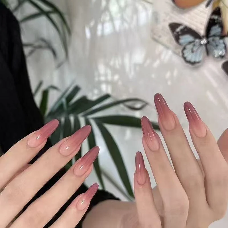 Glamorous Ombre Acrylic Nail Extensions Stornfield