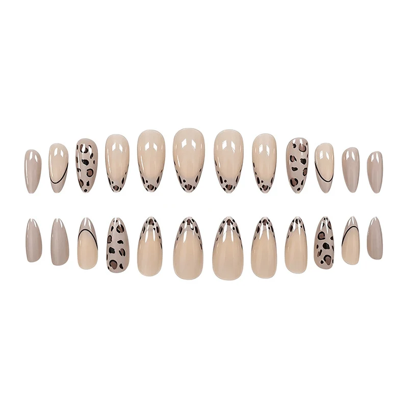 Glamorous Leopard Print Nail Art Enhancements Stornfield