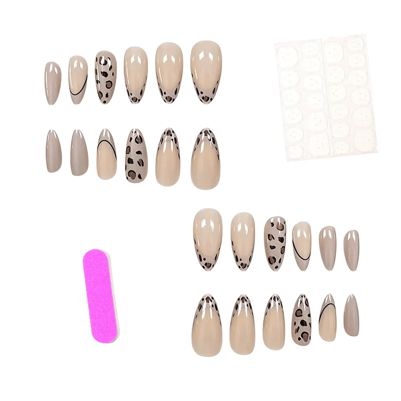 Glamorous Leopard Print Nail Art Enhancements Stornfield
