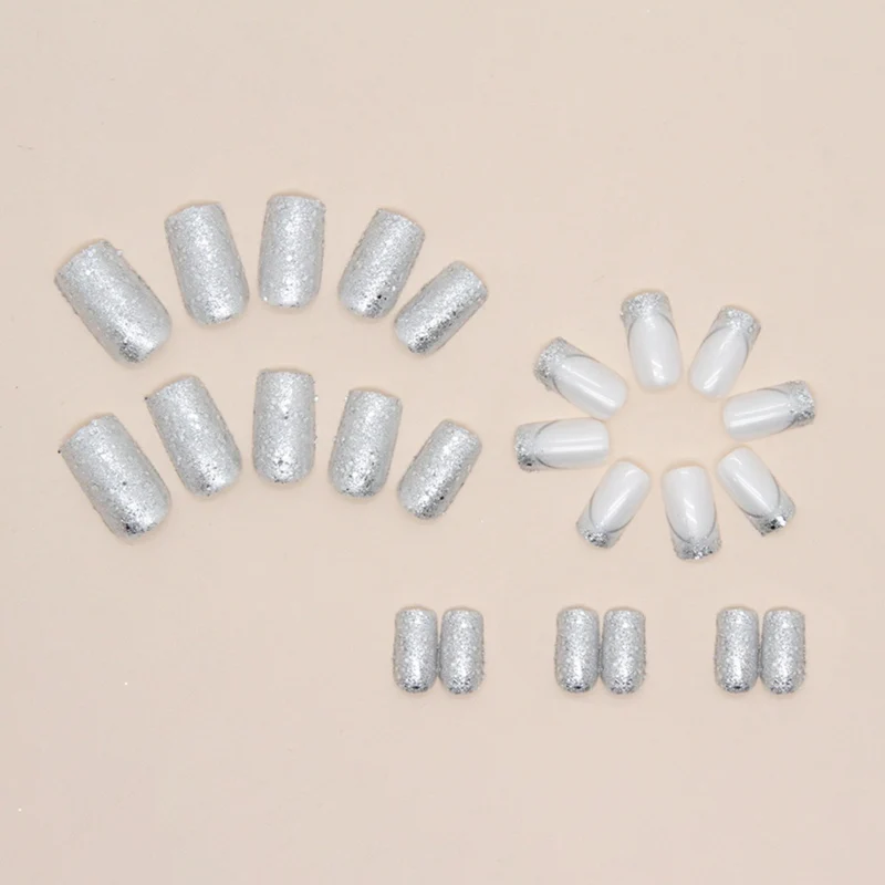 Glamorous Glittery Acrylic Nail Extensions Stornfield
